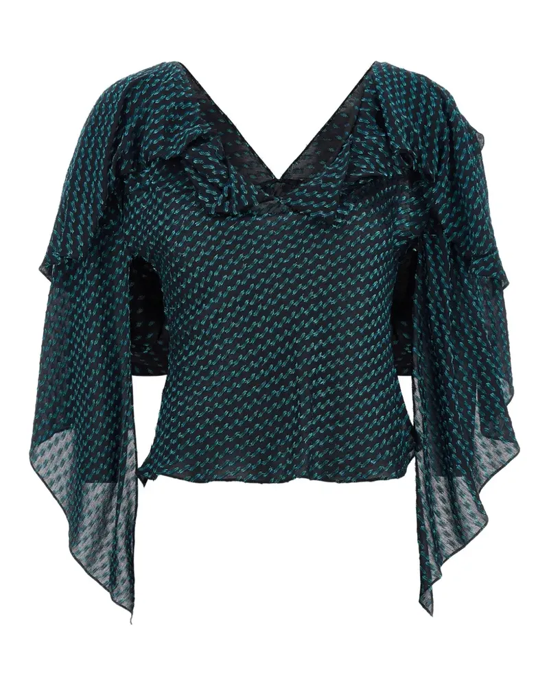KIKO KOSTADINOV Plexus crinkled blouse - Blau Blau
