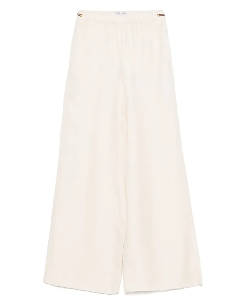 Max Mara Hose mit weitem Bein - Nude Nude