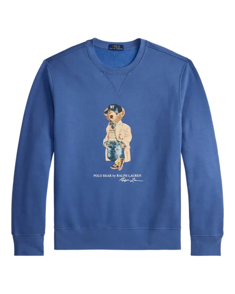 Ralph Lauren Sweatshirt mit Polo Bear - Blau Blau