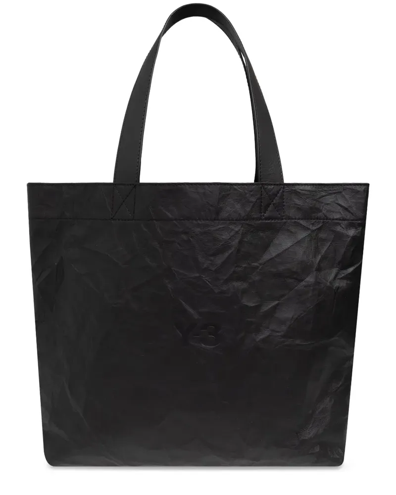Y-3 Shopper mit Logo-Print - Schwarz Schwarz