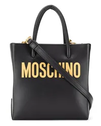 Moschino Mini Handtasche mit Logo Schwarz