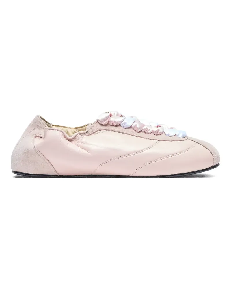 Repetto panelled silk sneakers - Rosa Rosa