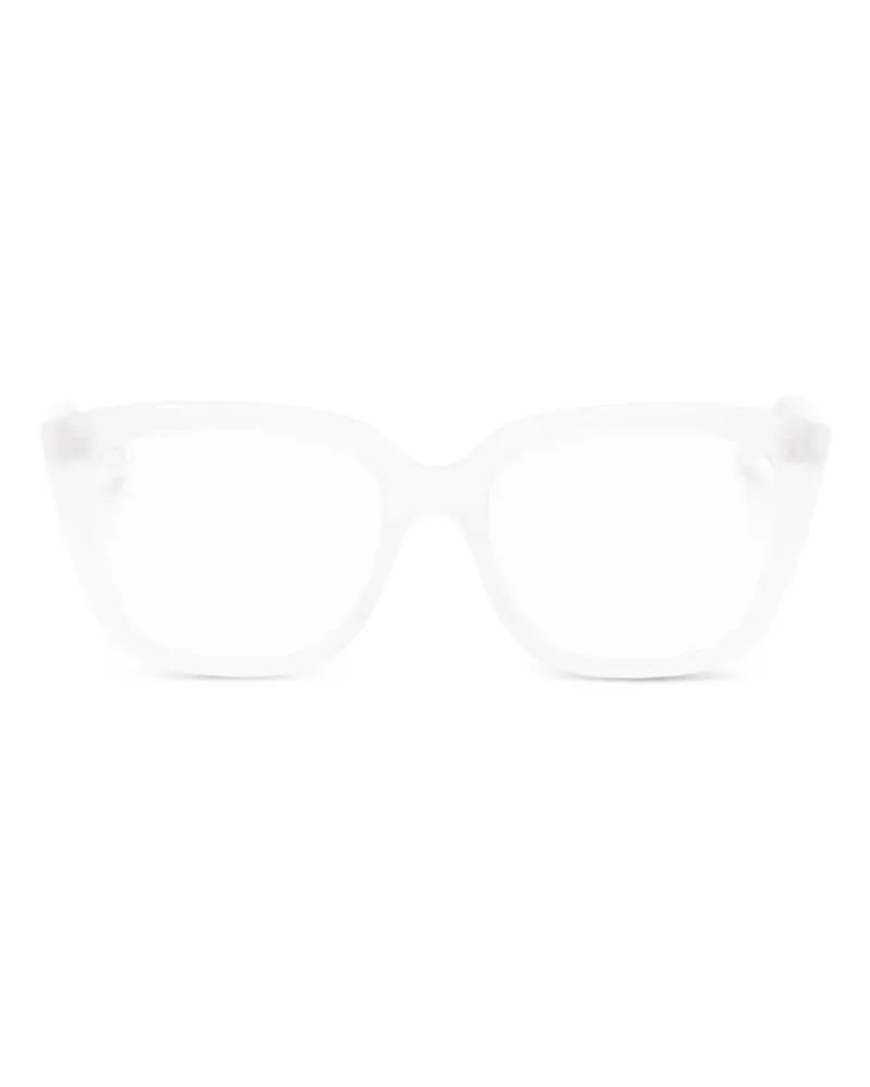 Balenciaga Brille mit eckigem Gestell - Weiß Weiß
