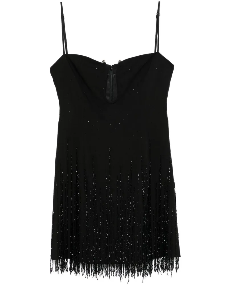 NISSA Kleid mit Fransen - Schwarz Schwarz