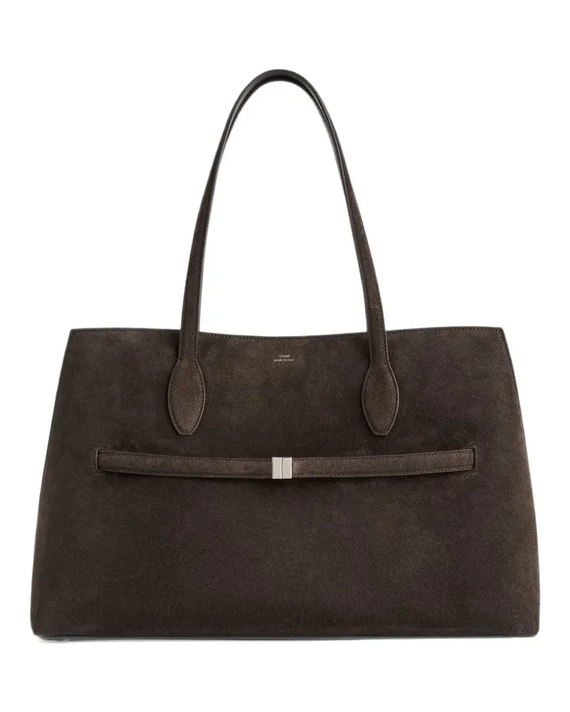 Totême Lounge-Tote Bag aus Wildleder - Braun Braun
