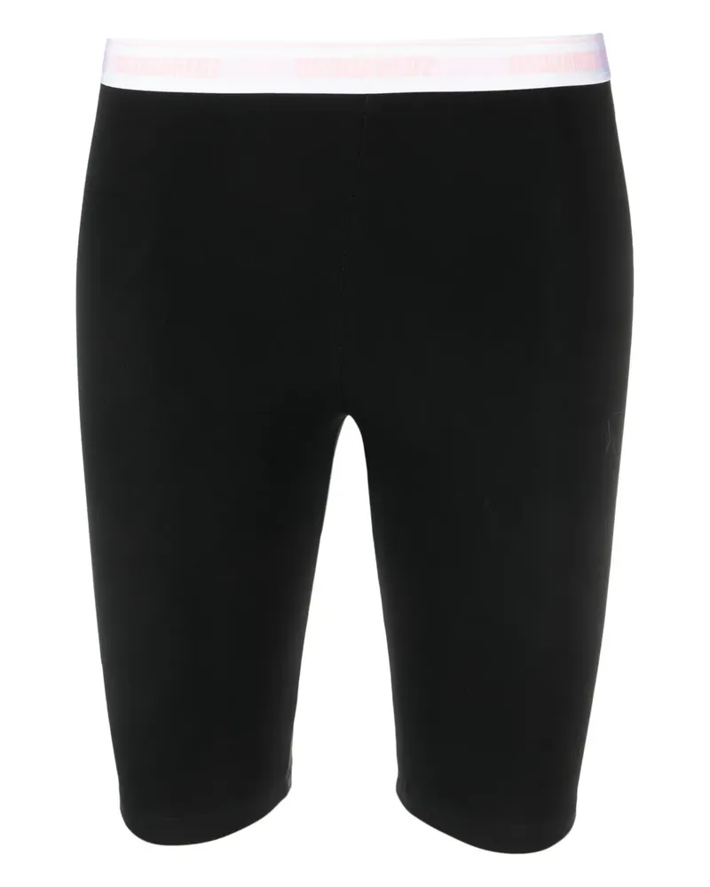 Dsquared2 Radlerhose mit Logo-Bund - Schwarz Schwarz