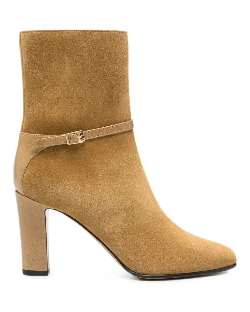 Valentino Garavani VLogo buckle-strap boots - Braun Braun