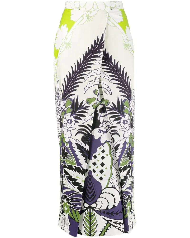 Valentino Garavani World Arazzo Midirock - Weiß Weiß