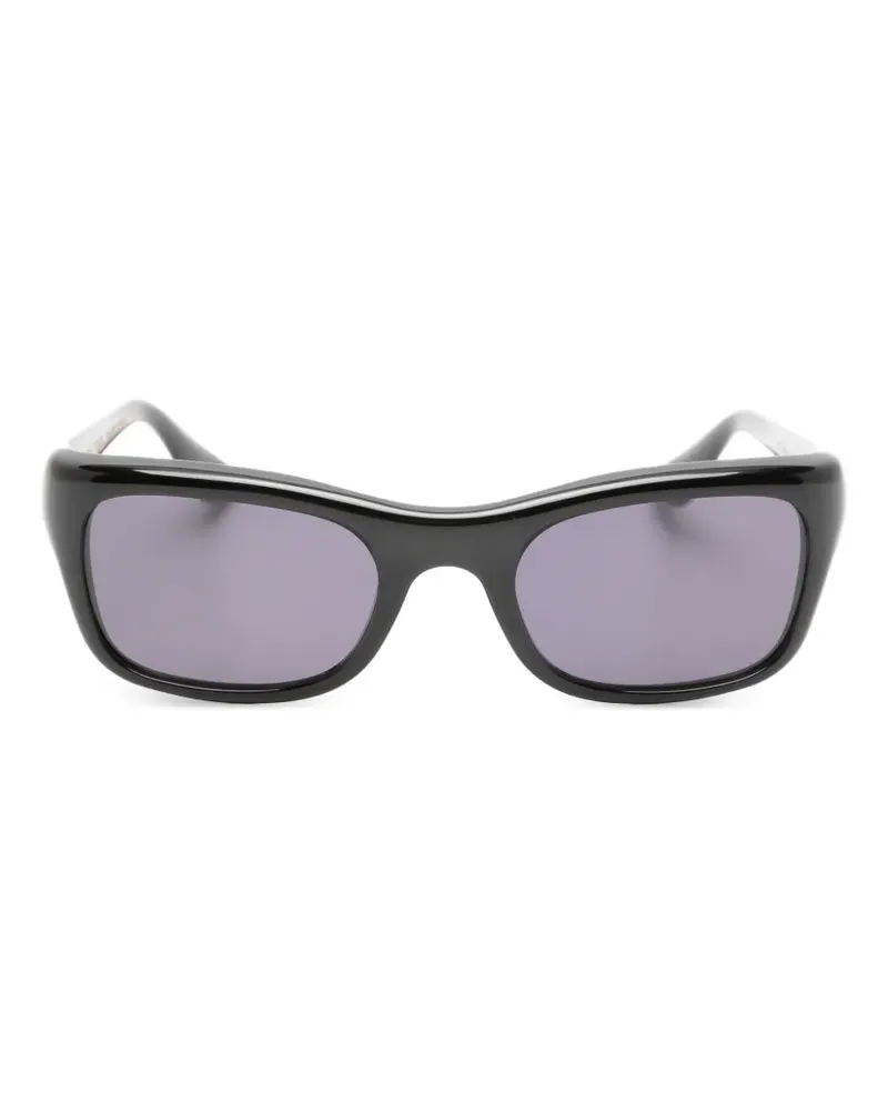 Port Tanger DIL Sonnenbrille mit eckigem Gestell - Schwarz Schwarz