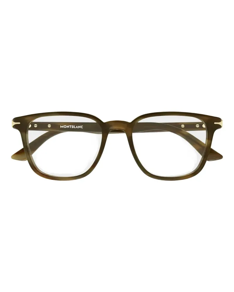 Montblanc square-frame glasses - Grün Grün