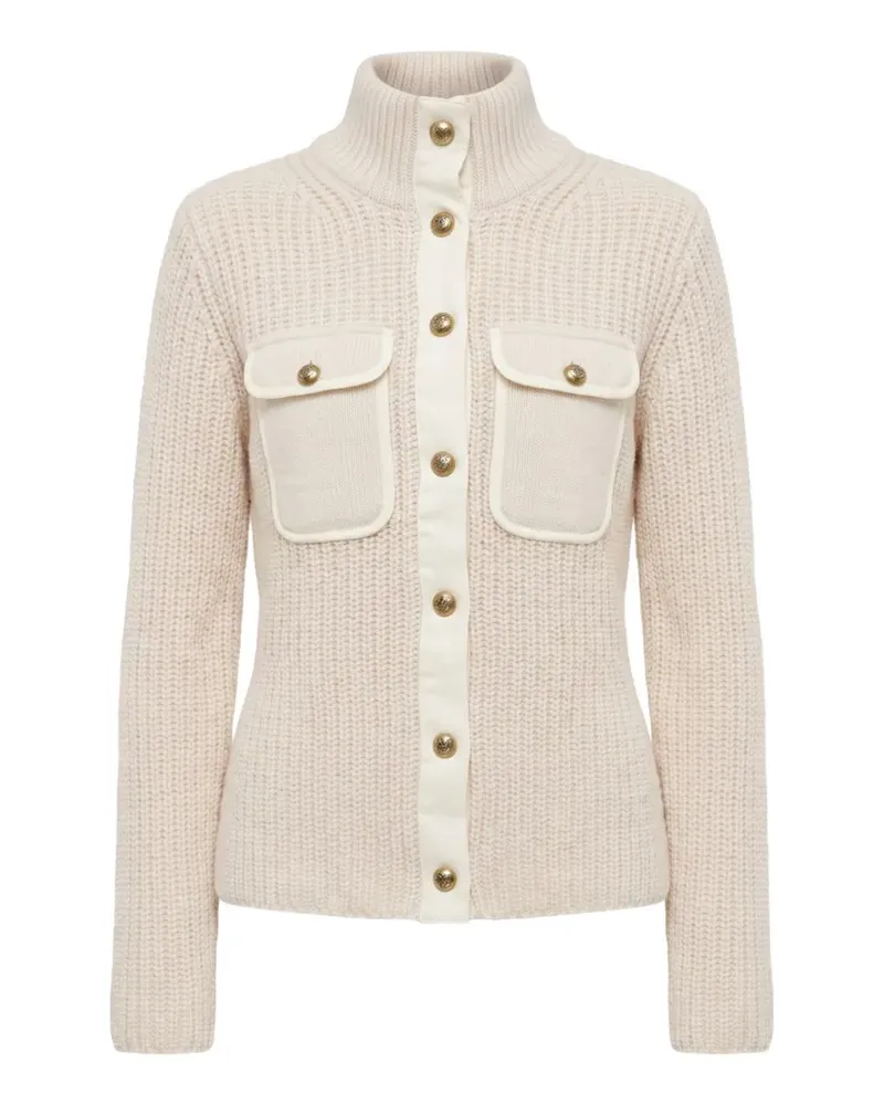 Pinko Gerippter Cardigan mit Knöpfen - Nude Nude