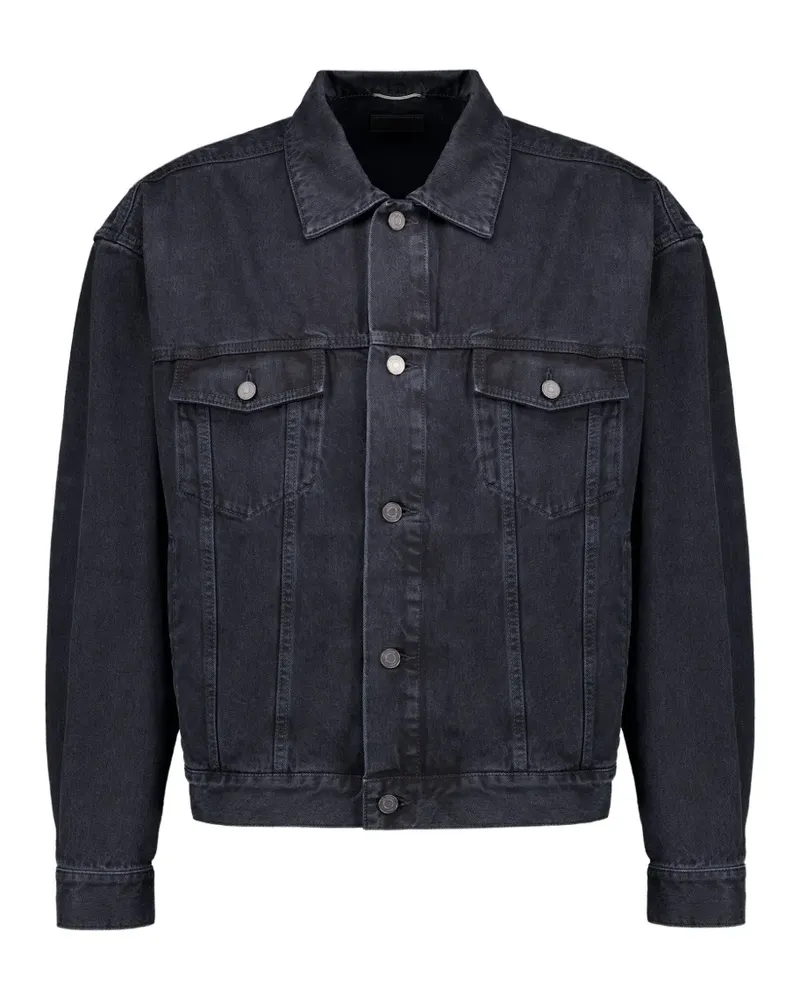 Saint Laurent Klassische Jeansjacke - Schwarz Schwarz