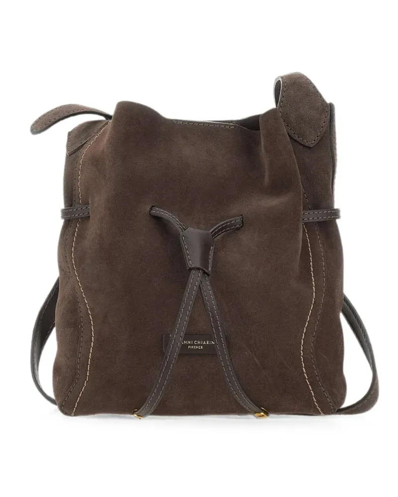 Gianni Chiarini Sienna contrast-stitch crossbody bag - Braun Braun