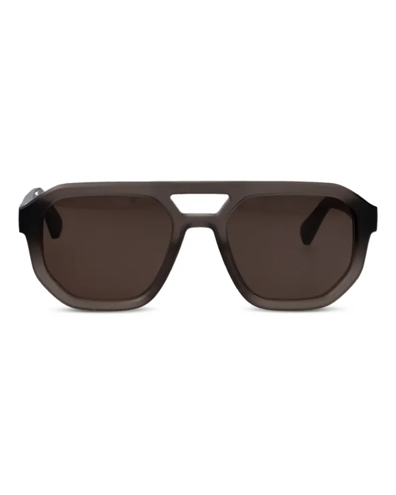 Mykita Amare geometric-frame sunglasses - Braun Braun