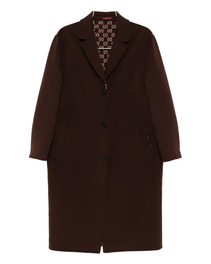Gucci Mantel mit Knopfverschluss - Braun Braun