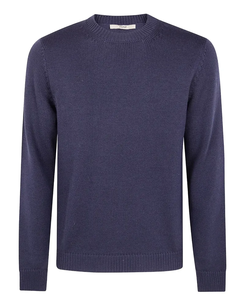 Nuur Pullover mit Rundhalsausschnitt - Blau Blau
