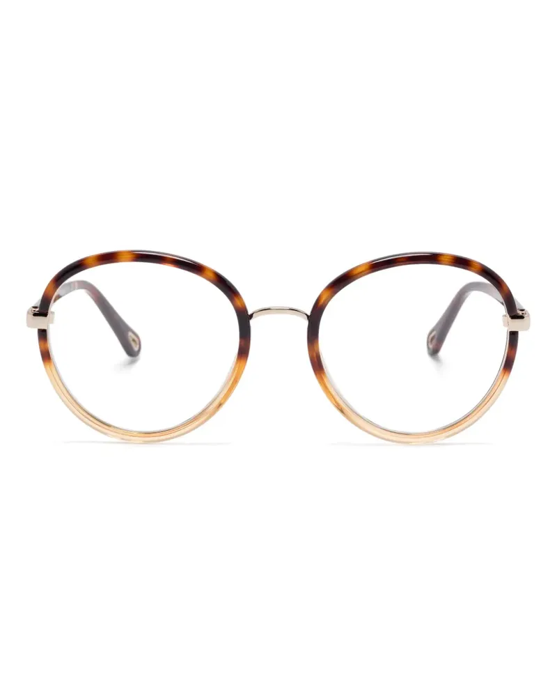 Chloé Brille mit rundem Gestell - Braun Braun