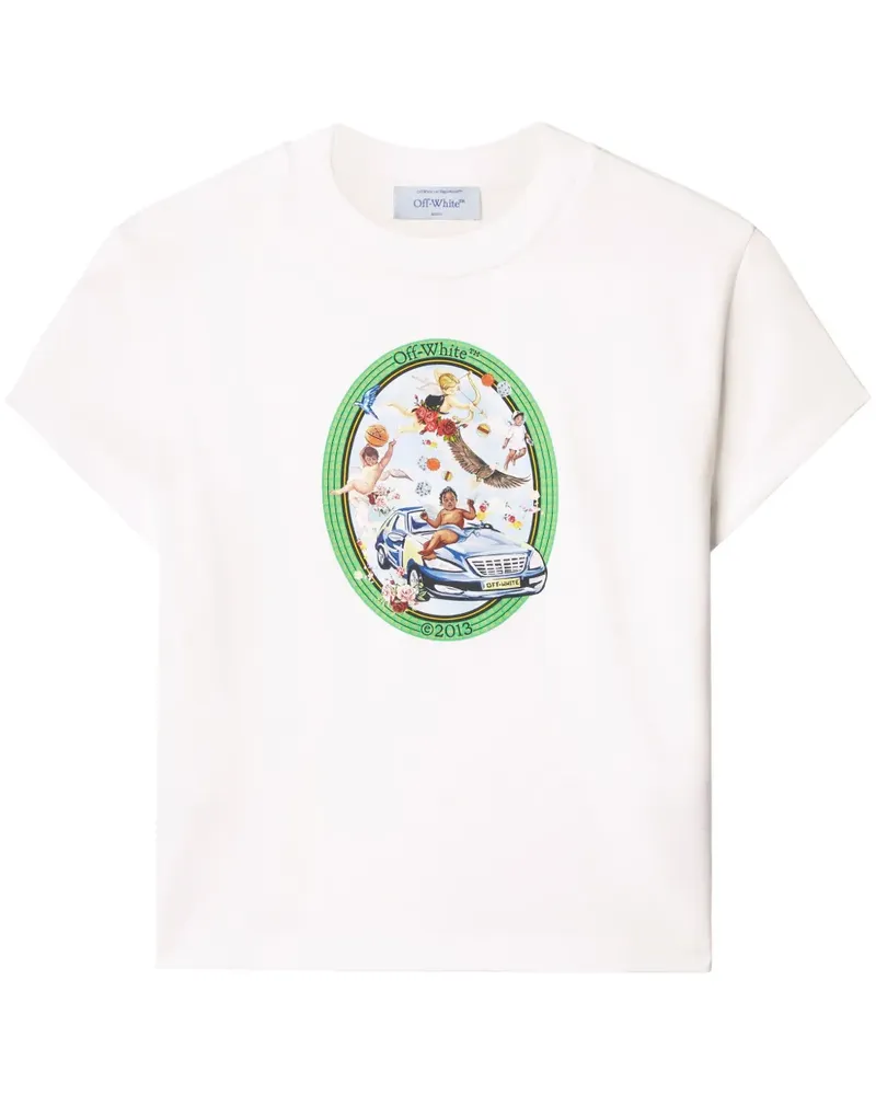OFF-WHITE Fresco Oval T-Shirt - Weiß Weiß