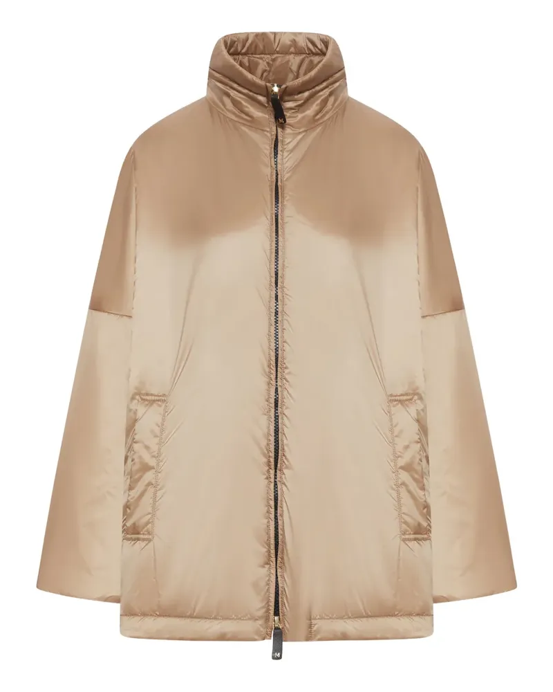 Max Mara Jacke mit Stehkragen - Nude Nude