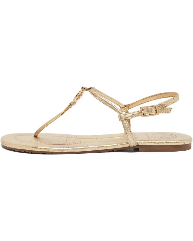 Tory Burch Pre-owned Sandalen mit T-Riemen - Gold Gold