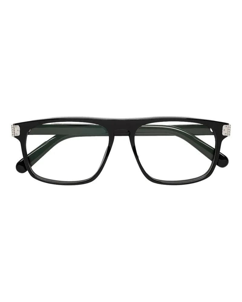 Maison Margiela Brille mit eckigem Gestell - Schwarz Schwarz