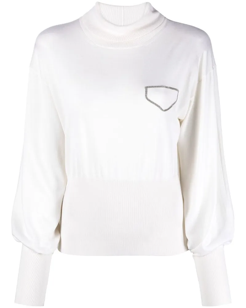 Fabiana Filippi Gestrickter Pullover - Weiß Weiß