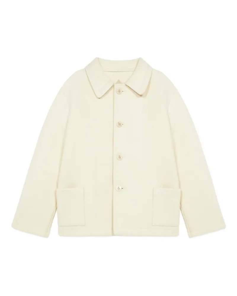 Fortela Donkey front pocket wool coat - Nude Nude