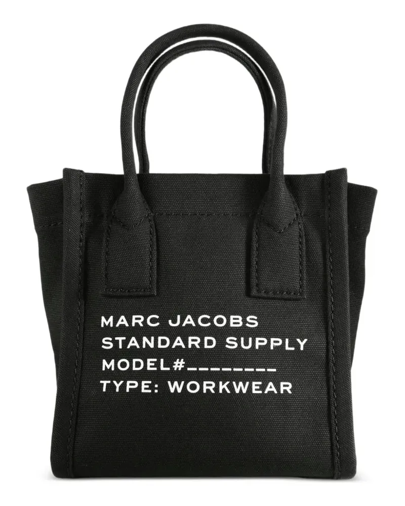 Marc Jacobs Shopper aus Canvas mit Logo-Print - Schwarz Schwarz