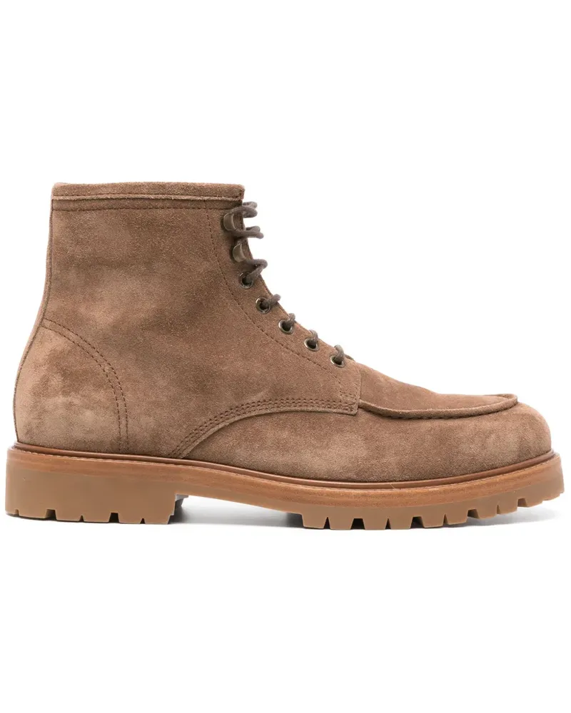 Brunello Cucinelli Schnürstiefel aus Wildleder - Braun Braun