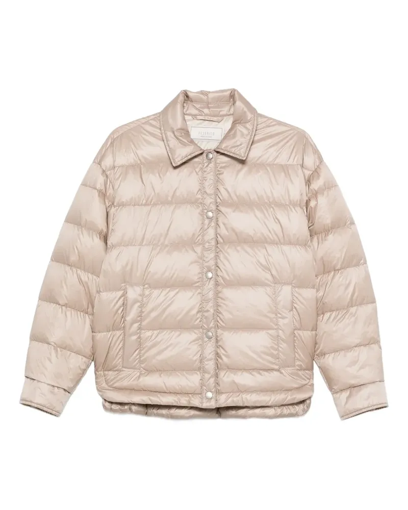 Peserico Jacke mit Druckknöpfen - Nude Nude