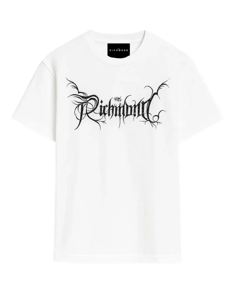 John Richmond logo-print T-shirt - Weiß Weiß