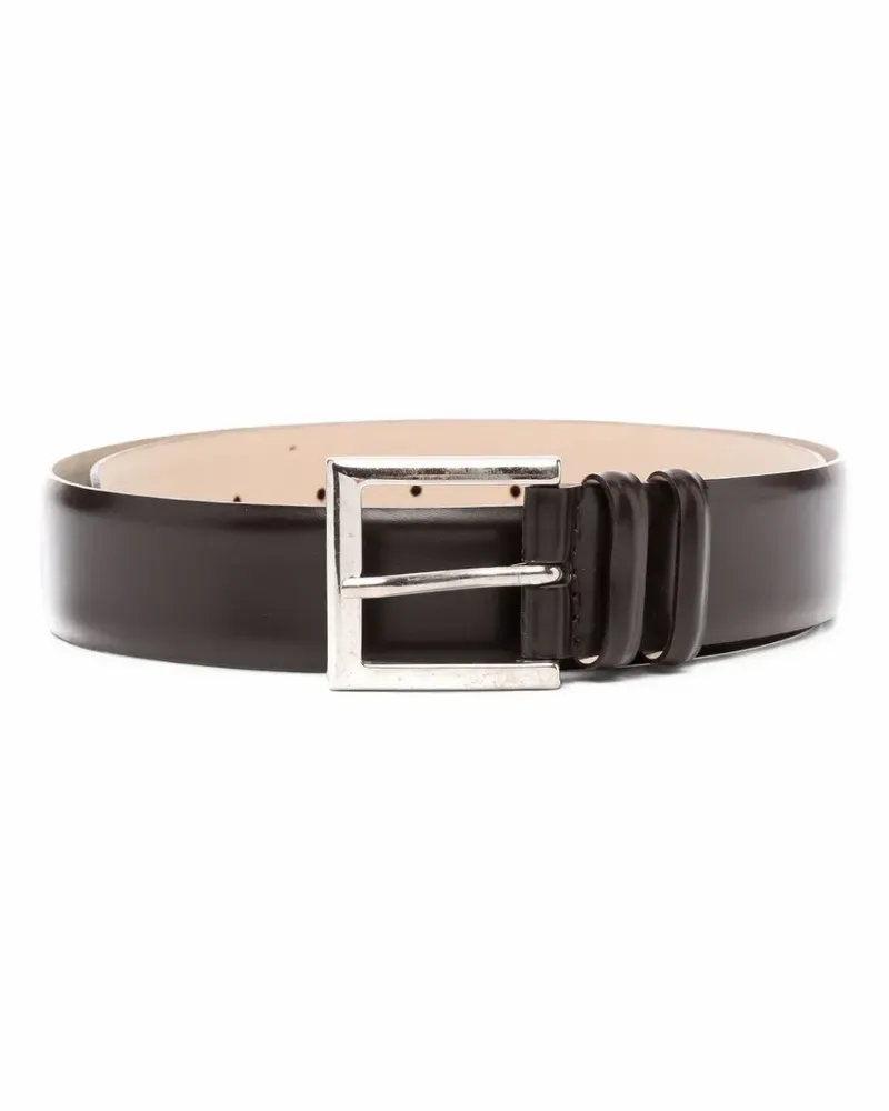 Orciani buckle-fastening leather belt - Braun Braun