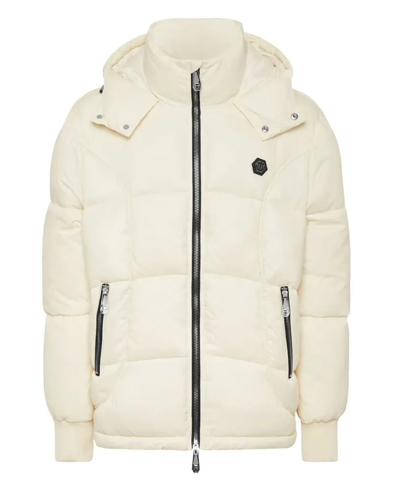 Philipp Plein Gefütterte Kapuzenjacke - Nude Nude