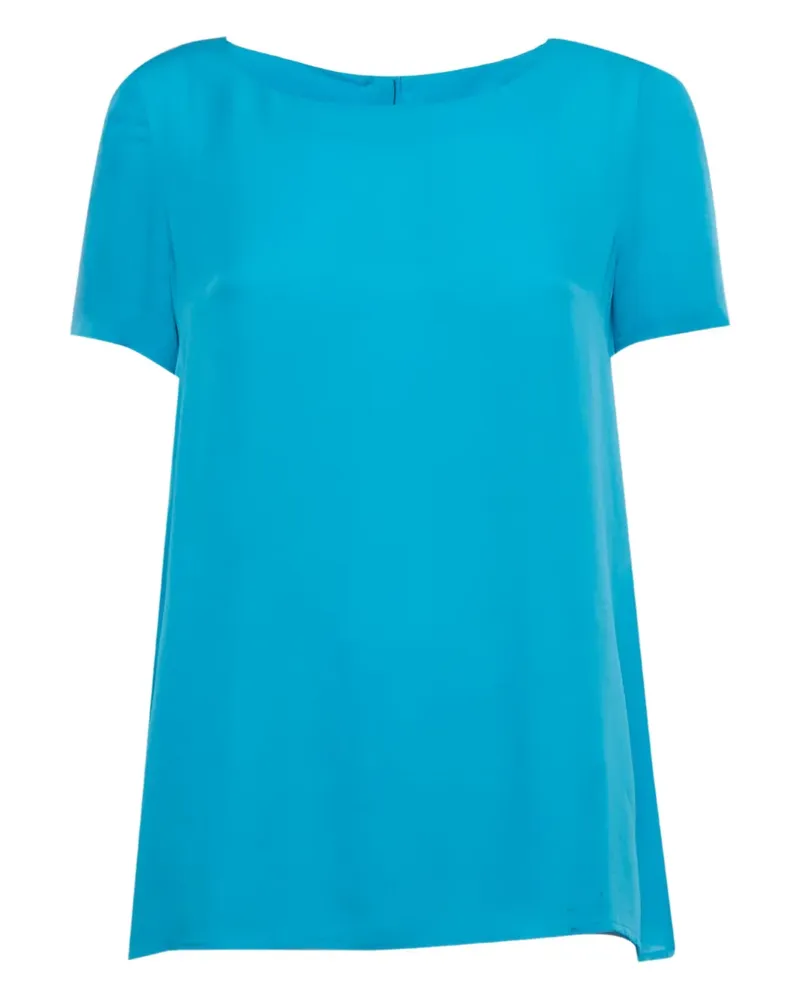 Diane von Furstenberg Maggy silk top - Blau Blau