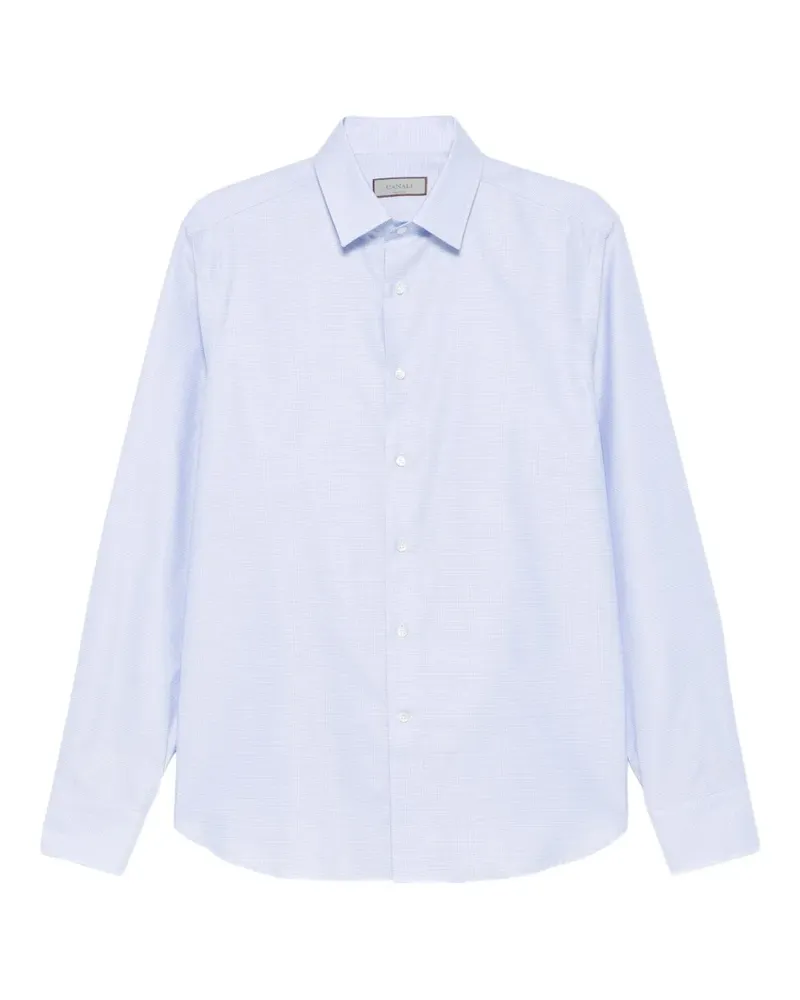 Canali Klassisches Hemd - Blau Blau
