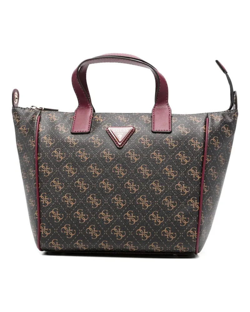 Guess Follie Tote Bag mit Logo-Muster - Braun Braun