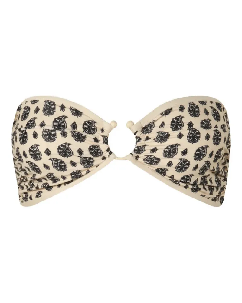 Johanna Ortiz Seawaters Bikinioberteil mit Paisley-Print - Nude Nude