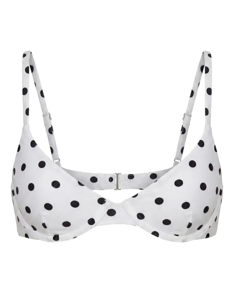 NICHOLAS Deniz bikini top - Weiß Weiß