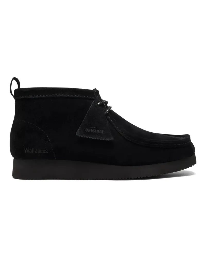 Clarks Wallabee Wildlederstiefel - Schwarz Schwarz