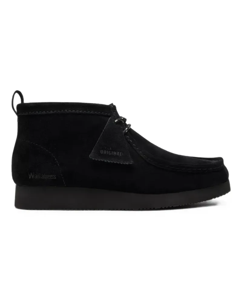 Clarks Wallabee Wildlederstiefel - Schwarz Schwarz