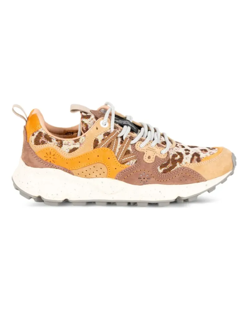 Flower MOUNTAIN Yamano 3 Sneakers mit Leo-Print - Orange Orange