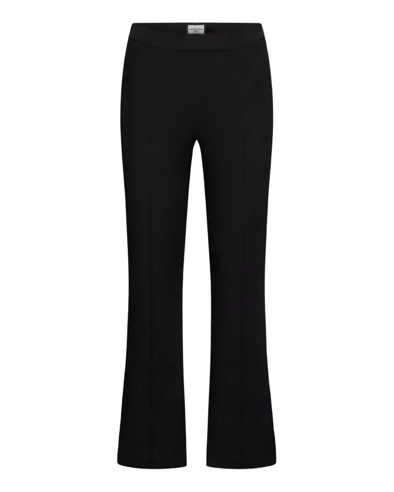 SEDUCTIVE  seam-detail flared trousers - Schwarz Schwarz