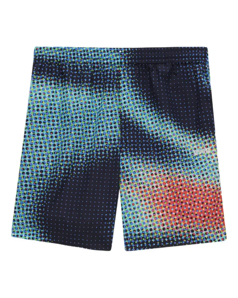 MSGM Shorts mit Print - Blau Blau