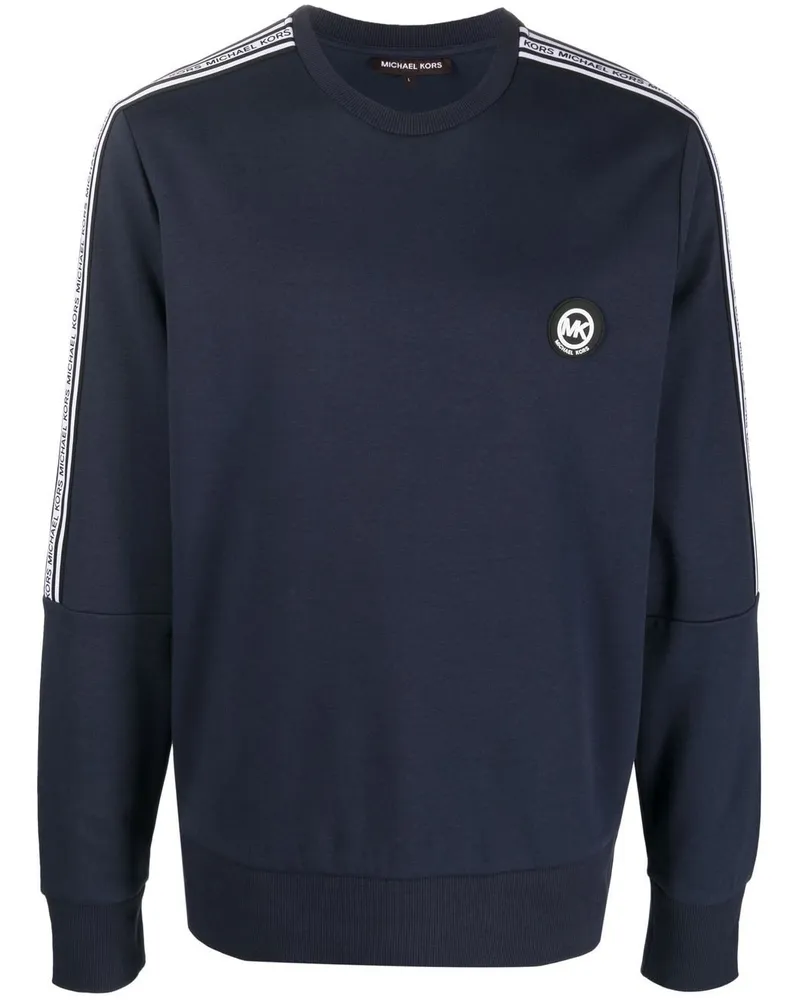 Michael Kors Sweatshirt mit Logo-Patch - Blau Blau