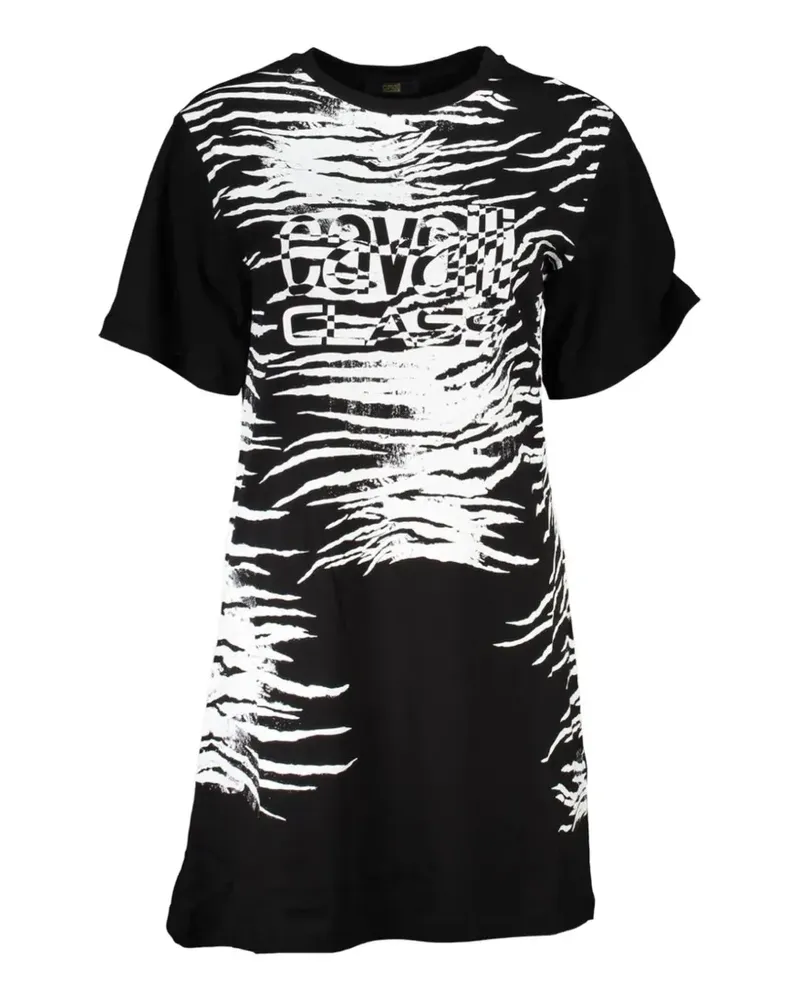 Roberto Cavalli zebra-print mini dress - Schwarz Schwarz