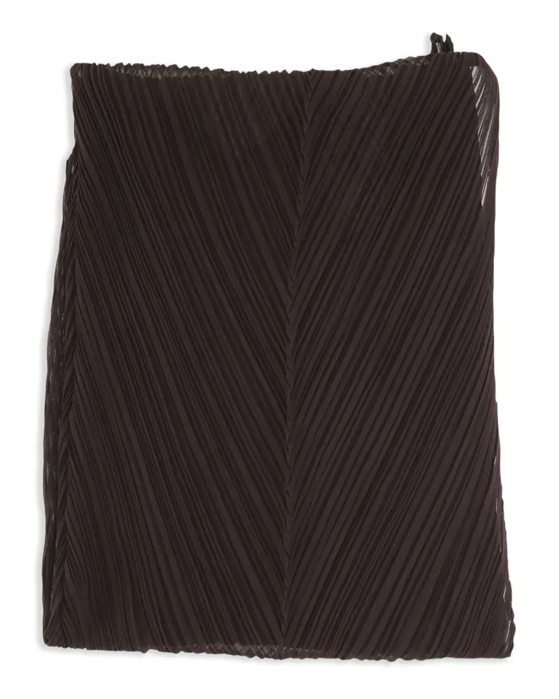 Issey Miyake Plissierter Schal - Braun Braun