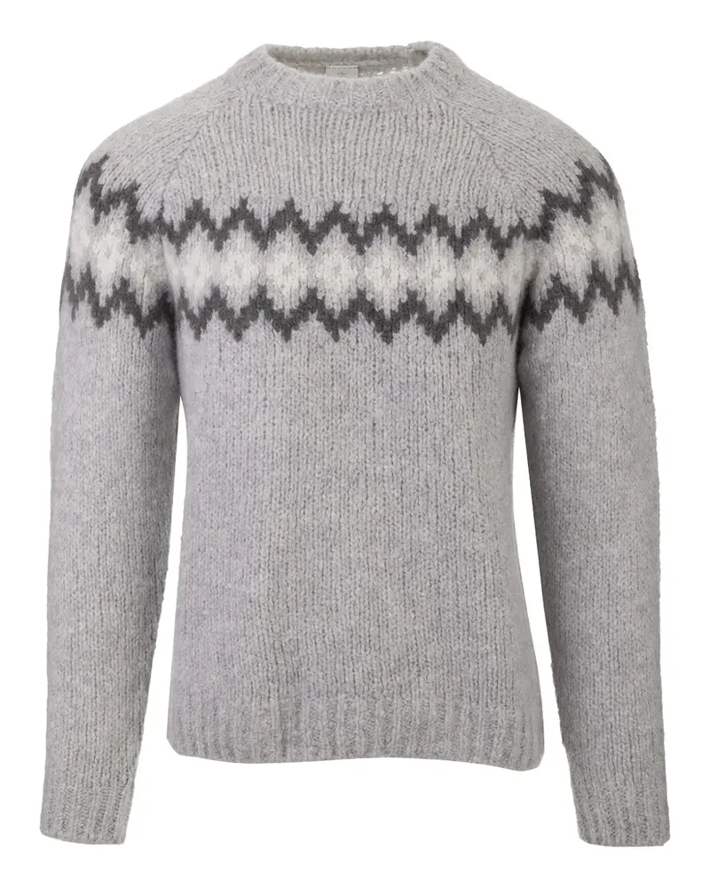 Eleventy Pullover mit Jacquardmuster - Grau Grau