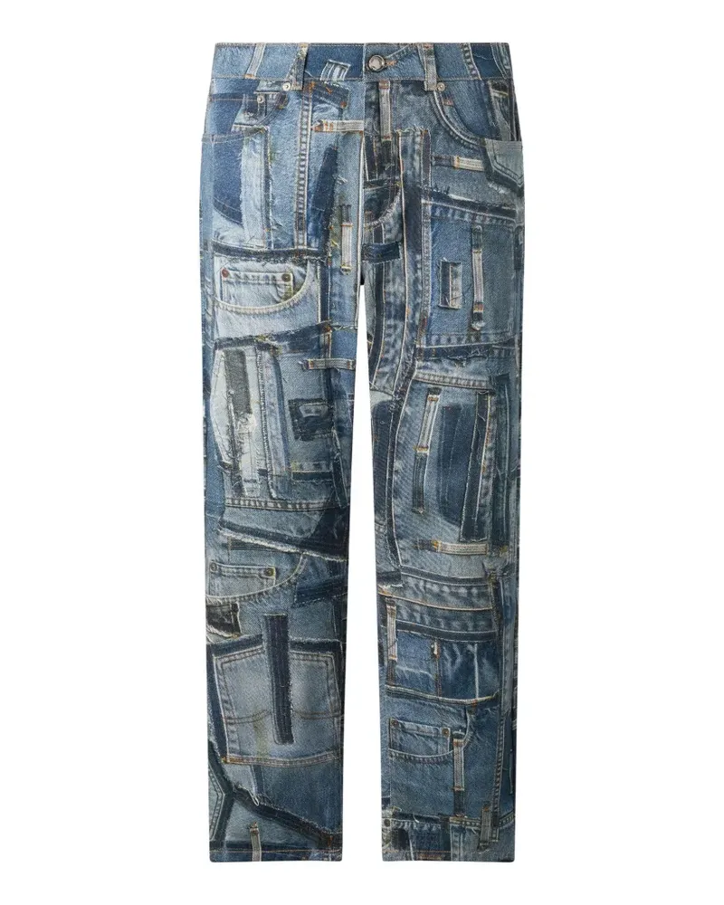 Roberto Cavalli Patchwork Capsule Collection jeans - Blau Blau