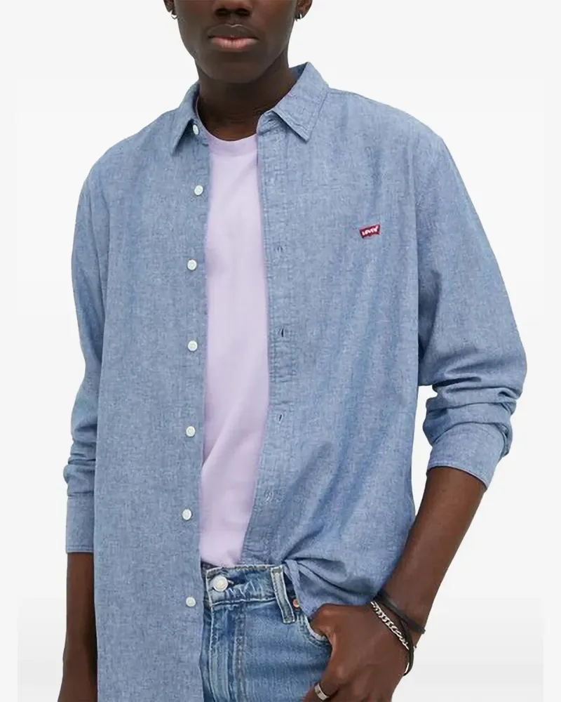 Levi's Hemd mit Logo-Patch - Blau Blau