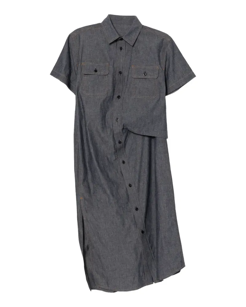 Sacai denim midi dress - Blau Blau